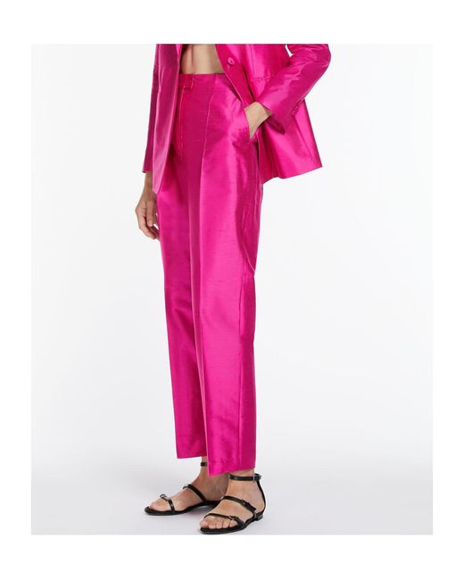 Max Mara Pink Straight Casual Pants