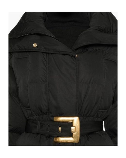 Balmain Black Belted Puffer Jacket