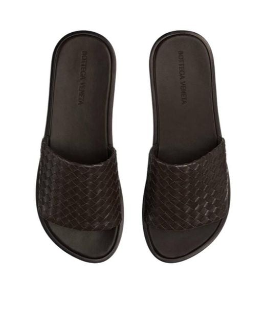 Bottega Veneta Brown Elio Slip-On Sandals for men