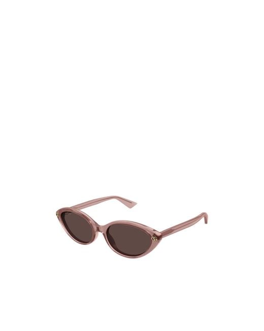 Gucci Brown Eyewear Cat Eye Frame Sunglasses