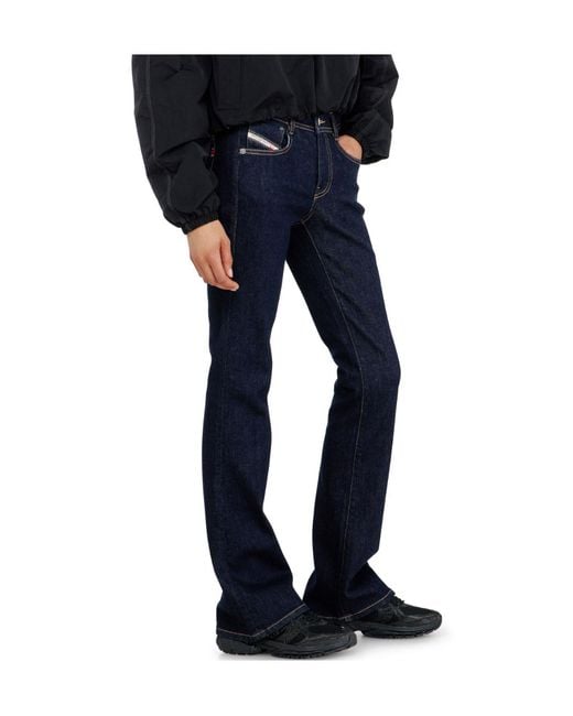 DIESEL Blue Bootcut Jeans Low Waist 1969 D-Ebbey