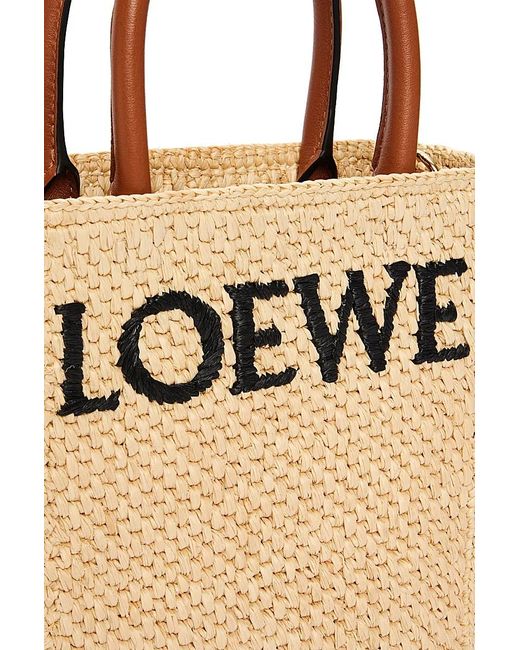 Loewe Natural Logo Detailed Woven Mini Tote Bag