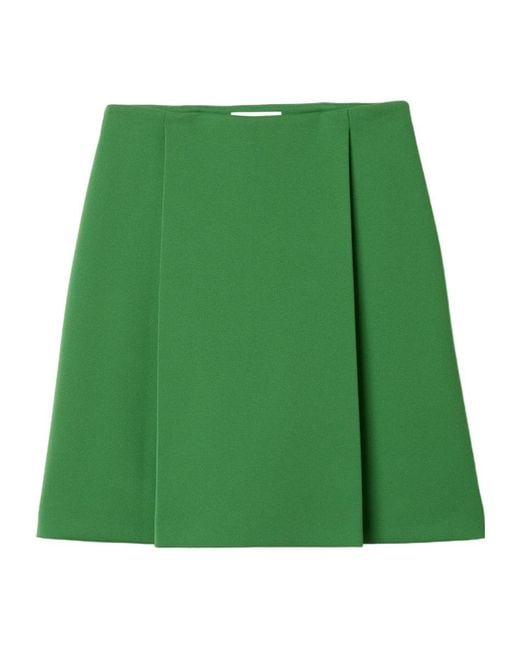 Miu Miu Green Technical Jersey Skirt