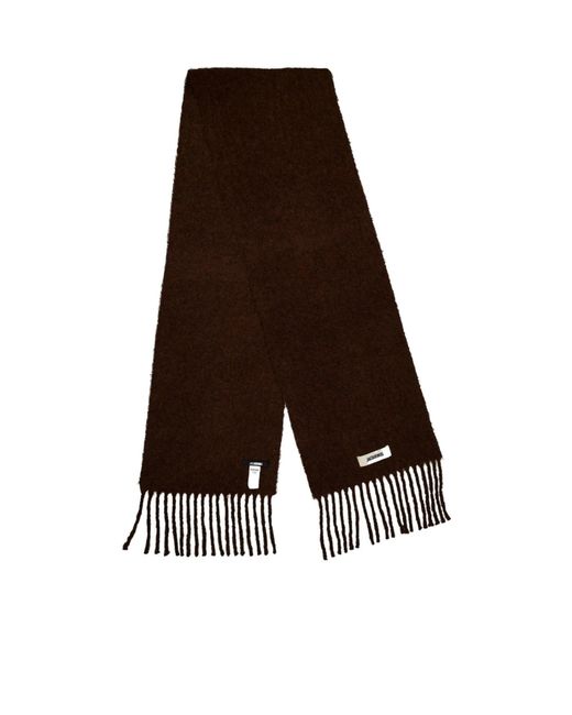 Jacquemus Brown Jacquard Midweight Scarf