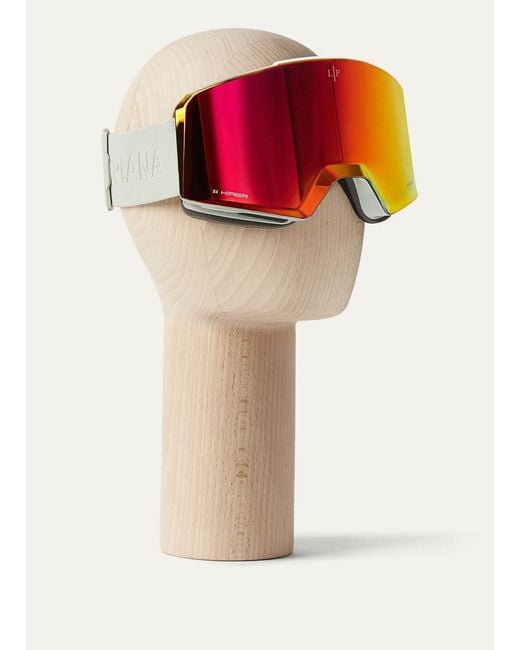 Loro Piana Red Ski Goggles for men
