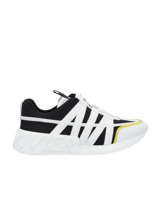 Roger Vivier White Viv' Go Lace Up Sneakers