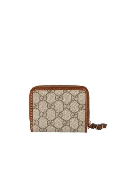 Gucci Multicolor Gg Emblem Zip Mini Wallet