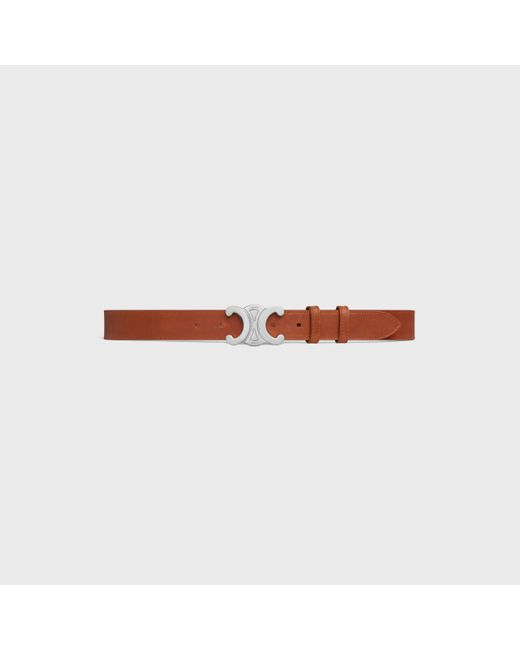 Céline Brown Triomphe Belt 30Mm for men