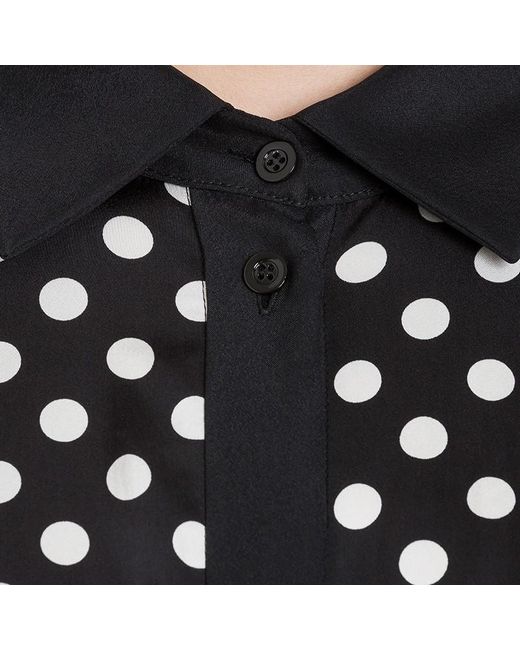 Moschino Black Wave Dot Pattern Dress