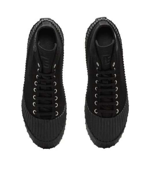 Balmain Black Canvas Riff Sneakers for men