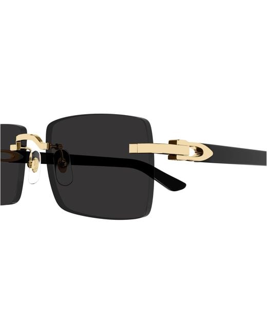 Cartier White Rectangle Sunglasses for men