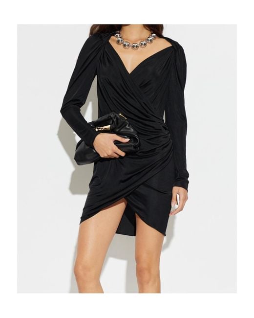 Balmain Black Long-Sleeved Dress