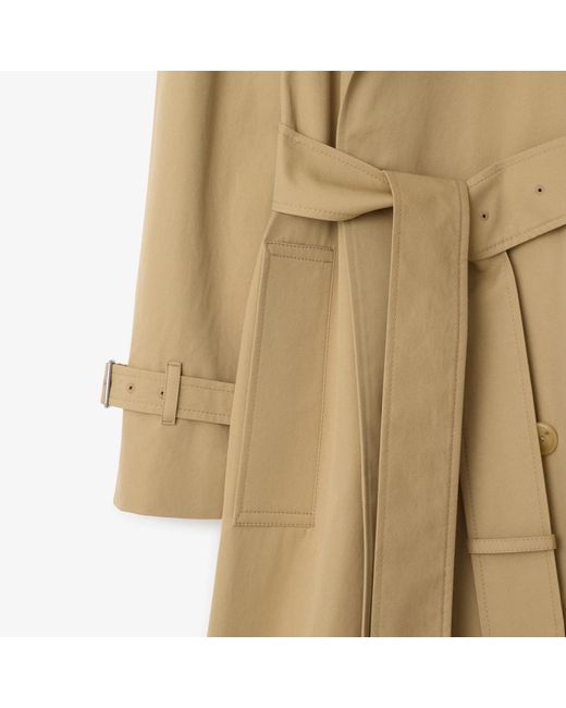 Burberry Natural Double Breasted Belted Trench Coat
