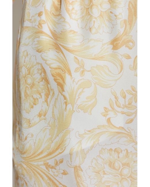 Versace White Pattern-Printed Trousers