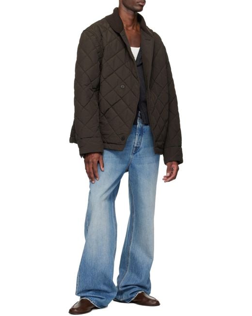 Jacquemus Blue Mid-Rise Straight-Leg Jeans for men
