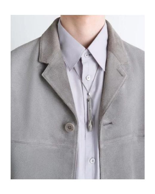 Lemaire White Aubock Pen-Pendant Necklace