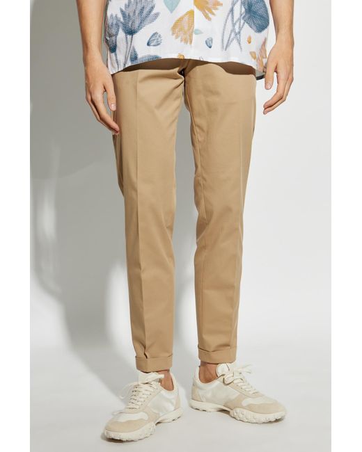Paul Smith Natural Straight Leg Tailored Trousers for men