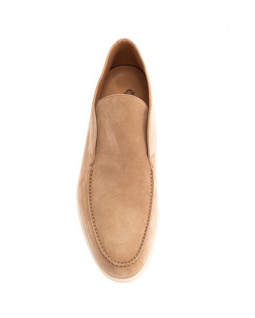 Loro Piana Natural Round-Head Flat Ankle Boots for men