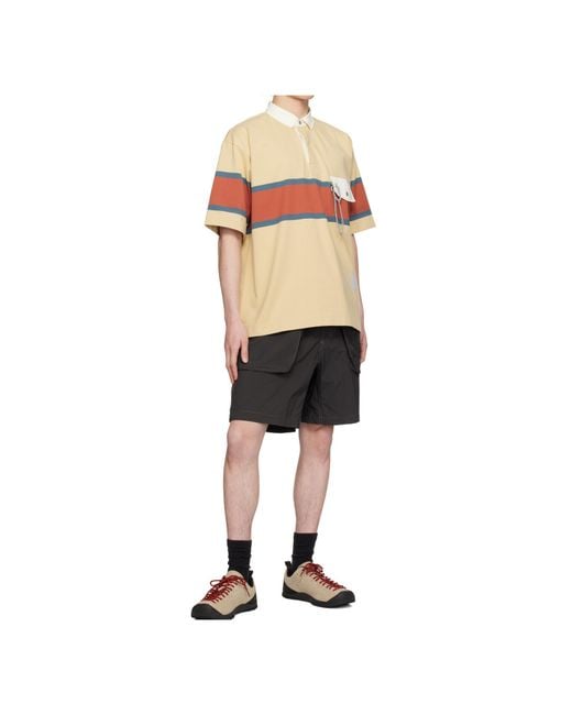 And Wander Multicolor X Gramicci Tech Rugby Polo Shirt for men