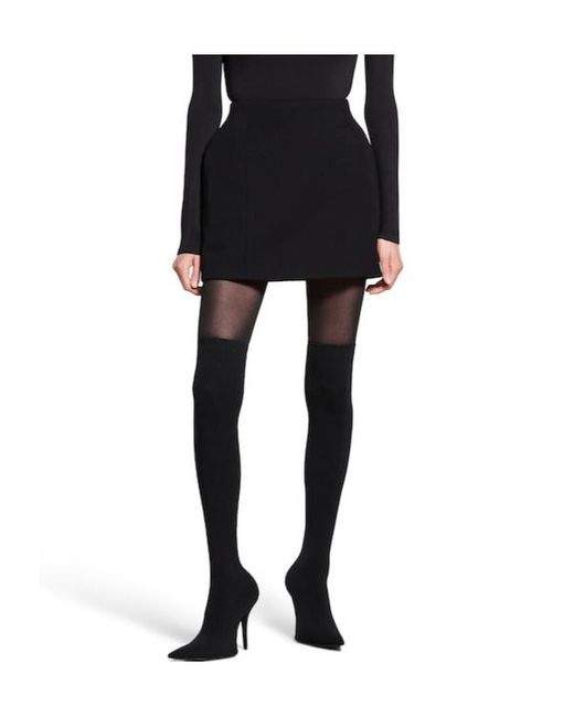 Balenciaga Black Hourglass Mini Skirt