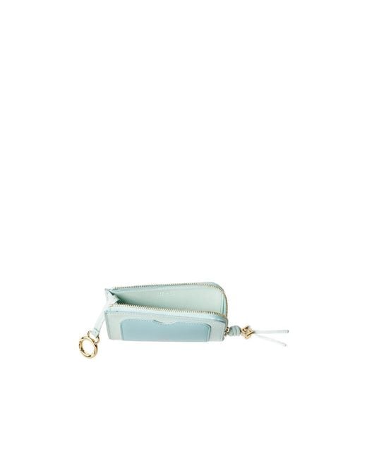 Fendi Blue Ff Diamonds Card Case Pouch