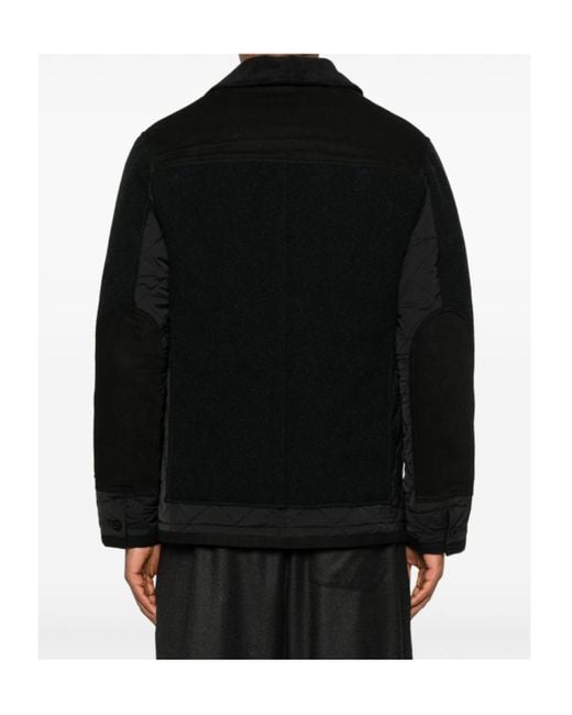 Junya Watanabe Blue Button-Down Long-Sleeved Casual Jacket for men