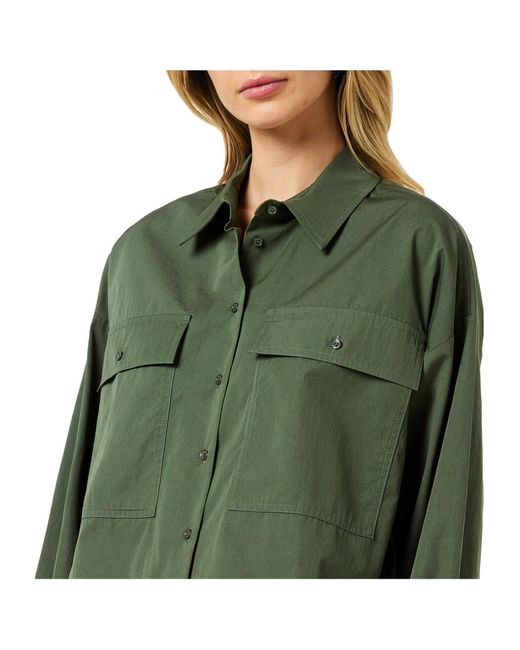 Weekend by Maxmara Green Carter Long-Sleeve Plain Shirt