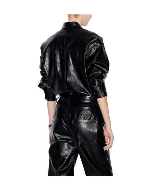 Isabel Marant Black Isabel Marant Étoile Abelia Buttoned Overshirt