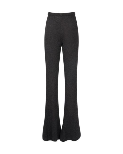 The Row Black Gregori Knitted Bell Bottoms
