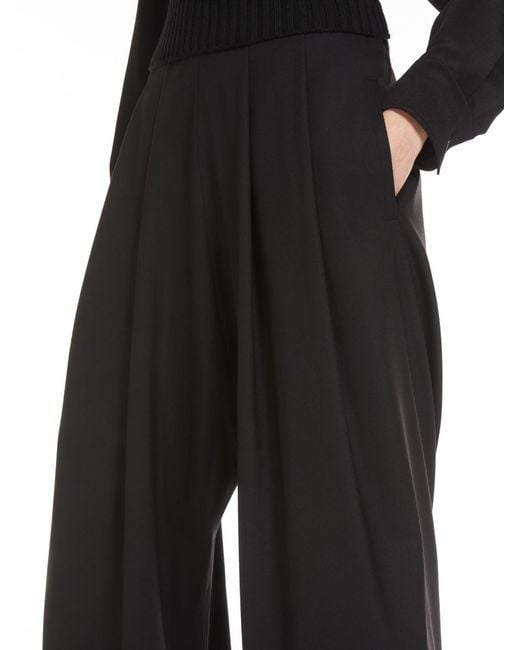 Max Mara Black Cosmo Wide-Leg Trousers