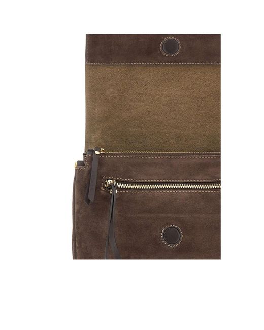 Gianni Chiarini Brown Flap Pocket Shoulder Bag