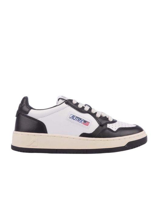 Autry White And Leather Sneakers