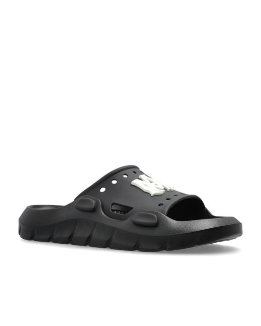 Amiri Black Ma Logo Sunday Slides for men