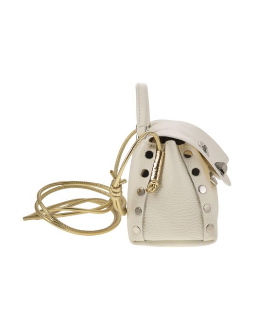 Zanellato White Flip Shoulder Bag