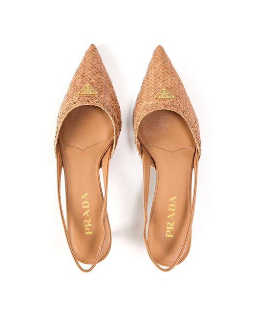 Prada Natural Profile Keeps Slingbacks