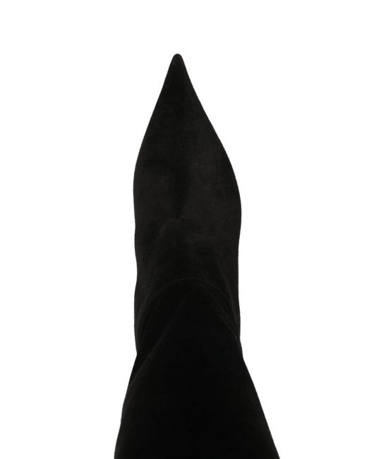 Casadei Black Elodie Pointed Toe Boots
