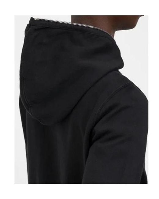 Rick Owens Blue Gimp Zip-Up Hoodie for men