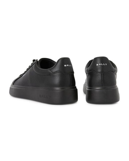 Bally Black Lace-Up Low-Top Casual Shoes for men