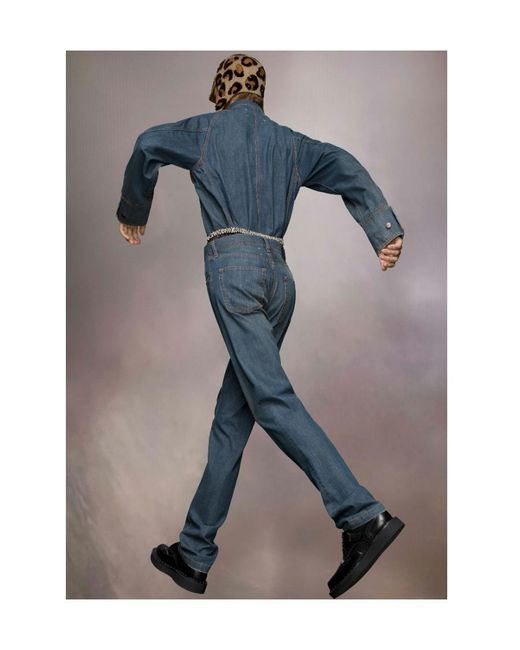 Maison Margiela Blue Americana Wash Turn-Up Jeans for men