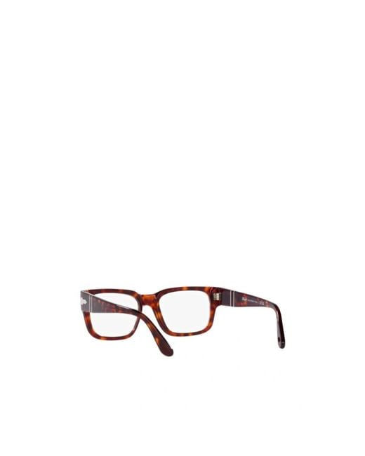 Persol White Rectangle-Frame Glasses for men