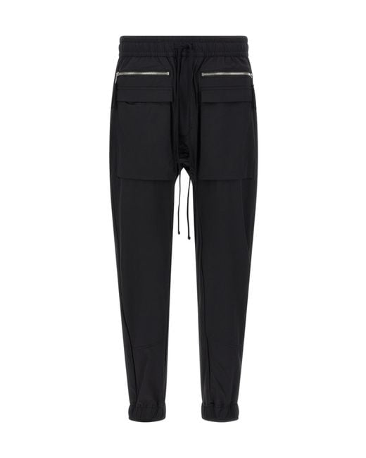 Thom Krom Black Technical Fabric Joggers for men