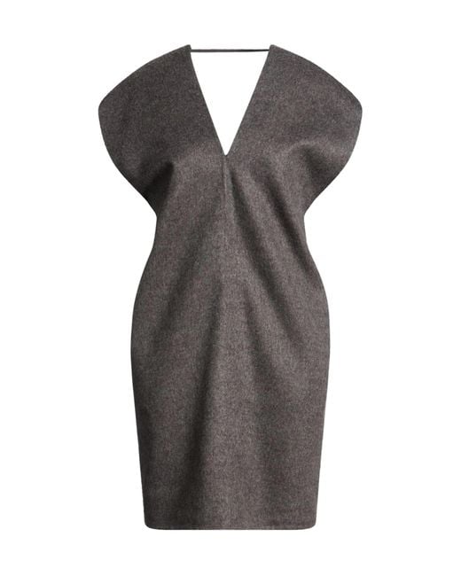 Brunello Cucinelli Black Solid Color Sleeveless Dress