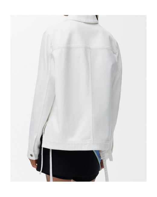 Loewe White Side-Slit Denim Jacket