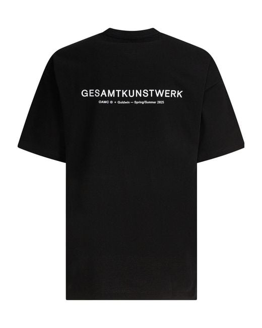 Goldwin Black Logo Graphic T-Shirt for men