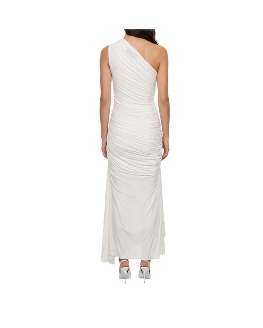Alex Perry White One-Shoulder Asymmetric Dress