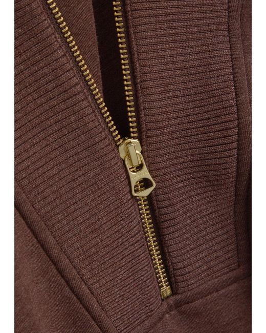 Varley Brown Sally Stretch-Jersey Sweatshirt