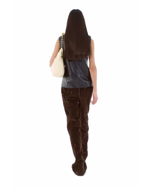 Loewe Brown Mid-Rise Straight-Leg Trousers