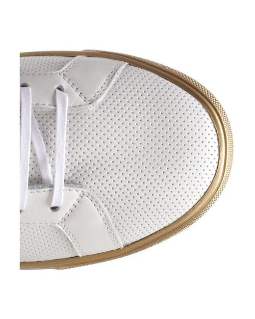Saint Laurent White Andylogo Leisure Sports Shoes for men