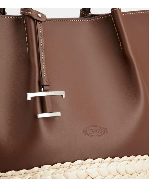 Tod's Brown Medium Bux Top Handle Bag