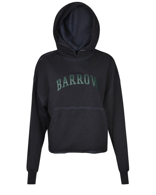 Barrow Black Logo Lettering Hoodie